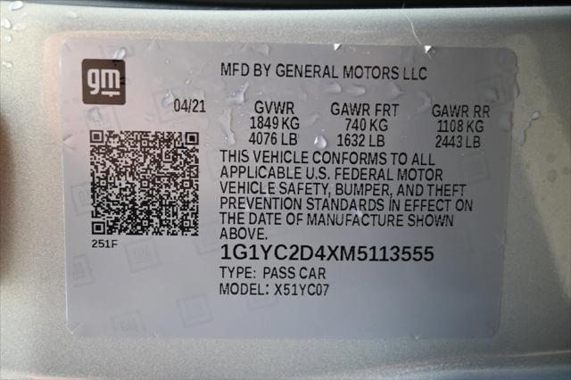 2021 Chevrolet Corvette Stingray RWD Coupe 3LT
