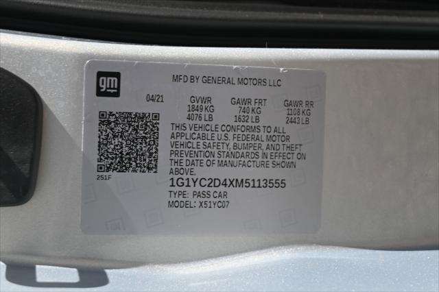 2021 Chevrolet Corvette Stingray RWD Coupe 3LT