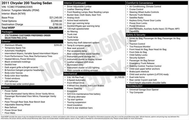 2011 Chrysler 200 Touring