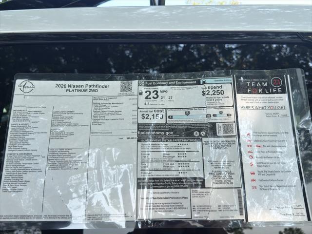 2026 Nissan Pathfinder Platinum