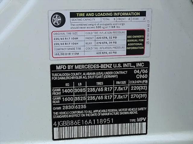 2006 Mercedes-Benz ML 350 4MATIC