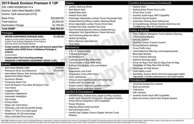 2019 Buick Envision AWD Premium II
