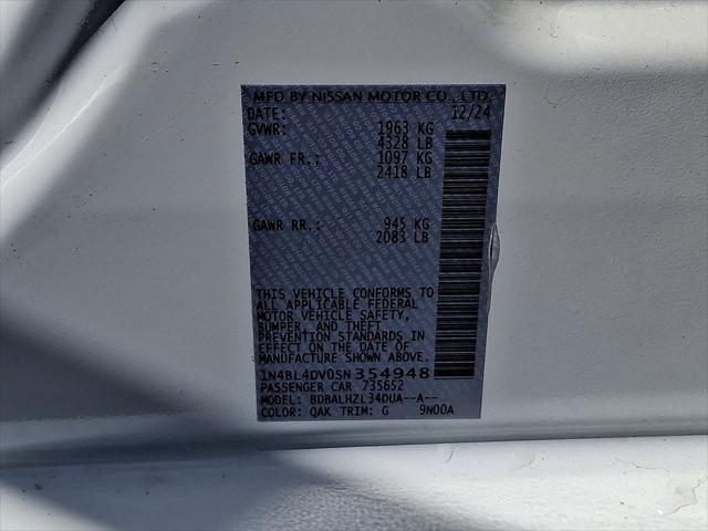 2025 Nissan Altima SV FWD