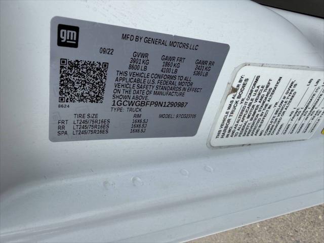 2022 Chevrolet Express Cargo Van RWD 2500 Extended Wheelbase WT