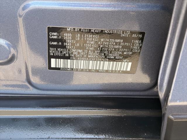 2015 Subaru Outback 2.5i Limited