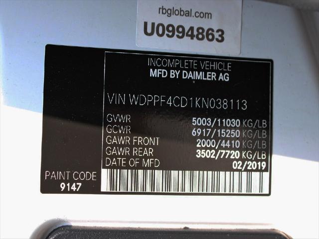 2019 Freightliner Sprinter Unknown