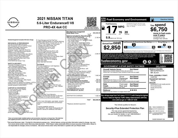 2021 Nissan Titan Crew Cab PRO-4X 4x4