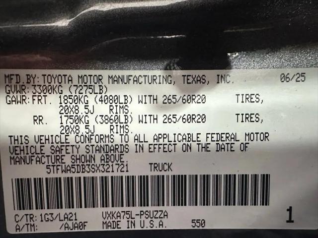 2025 Toyota Tundra Platinum