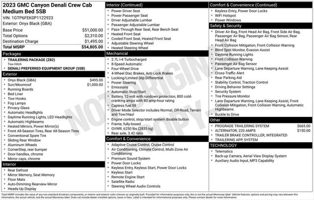 2023 GMC Canyon 4WD Crew Cab Short Box Denali