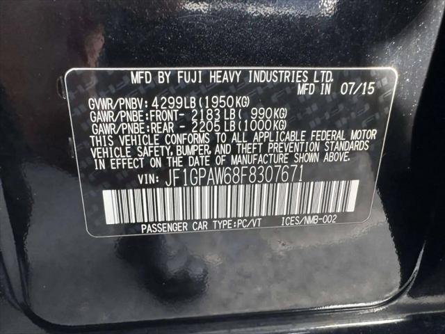 2015 Subaru Impreza 2.0i Sport Limited