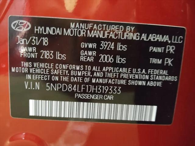2018 Hyundai Elantra SEL