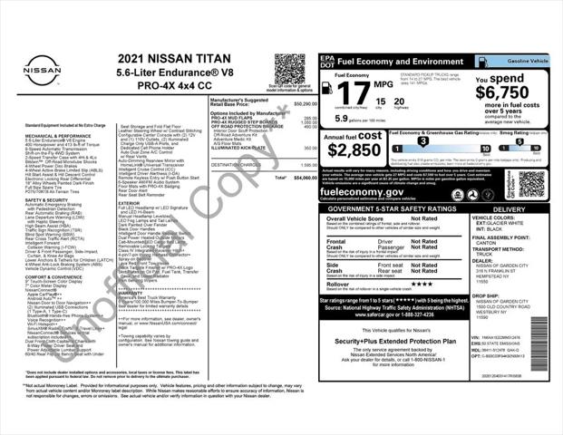 2021 Nissan Titan Crew Cab PRO-4X 4x4