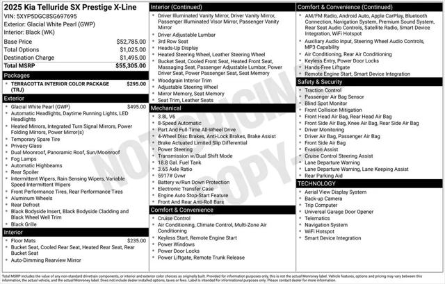 2025 Kia Telluride SX Prestige X-Line
