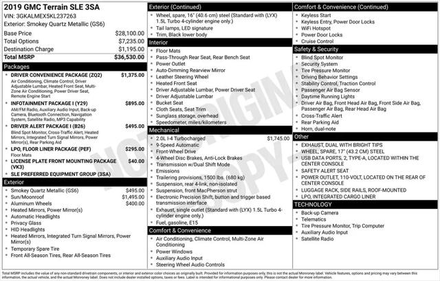 2019 GMC Terrain SLE