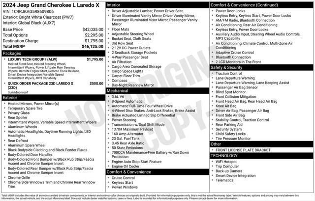2024 Jeep Grand Cherokee L Laredo X 4x4