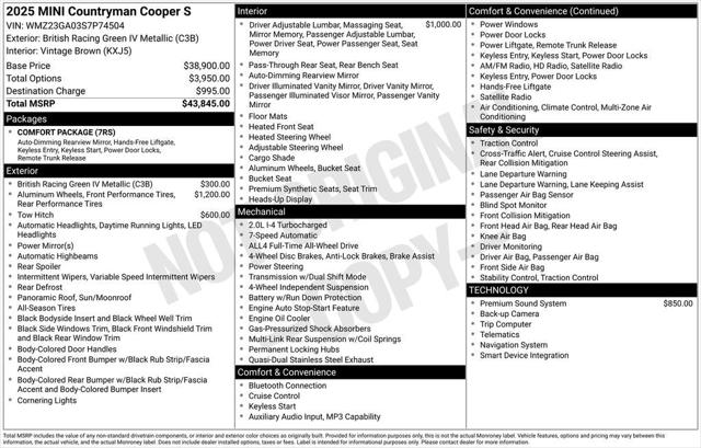 2025 Mini Countryman Cooper S 2025 Mini Countryman Cooper S