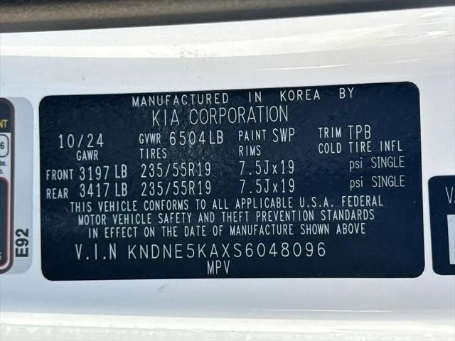 2025 Kia Carnival MPV SX