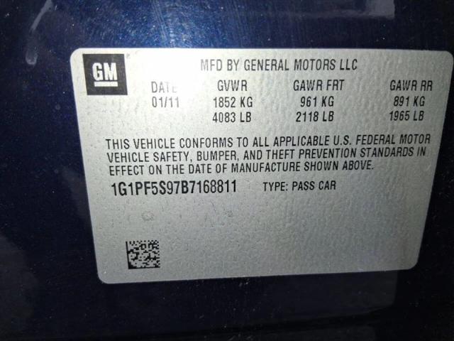 2011 Chevrolet Cruze 1LT