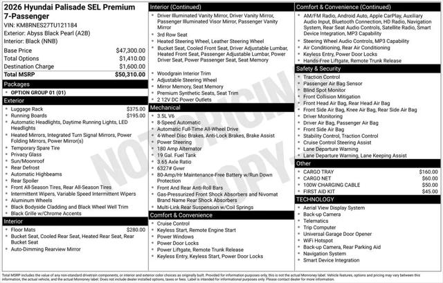 2026 Hyundai Palisade SEL Premium for sale in Pikeville, KY