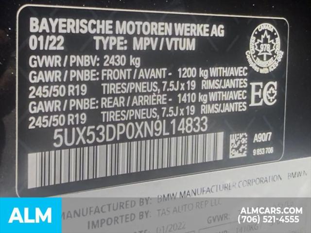2022 BMW X3 xDrive30i