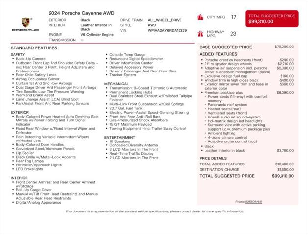2024 Porsche Cayenne Base