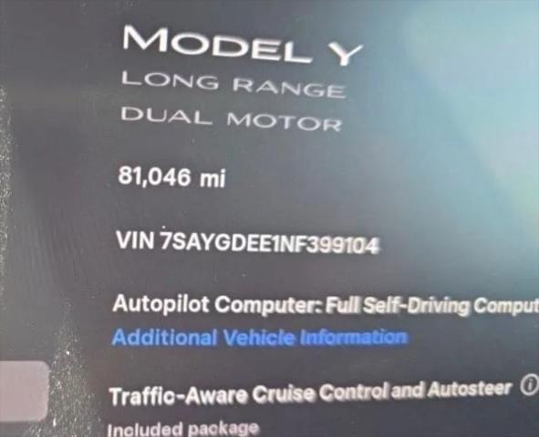 2022 Tesla Model Y Long Range Dual Motor All-Wheel Drive