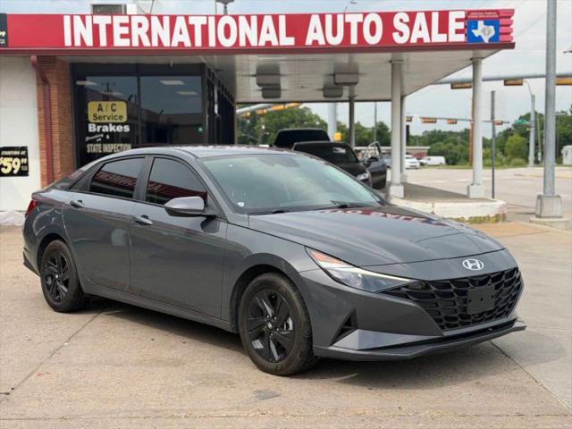 2023 Hyundai Elantra Hybrid Blue for sale in Garland, TX