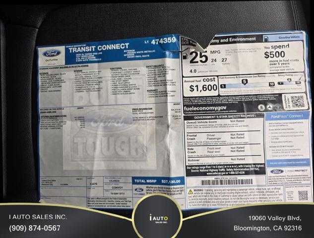 2020 Ford Transit Connect XL Cargo Van
