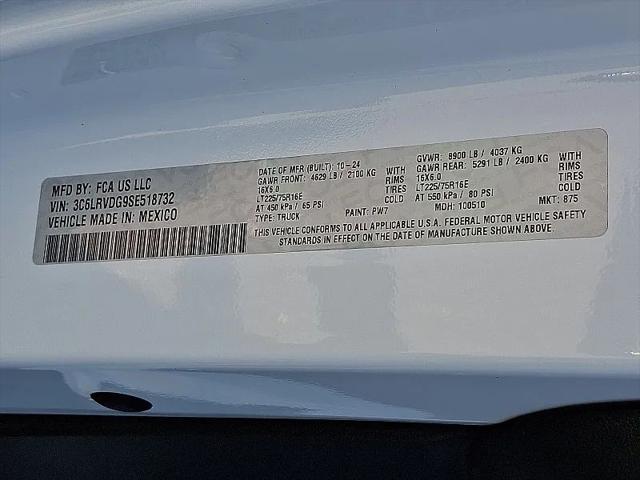 2025 Ram ProMaster 2500 Cargo Van Tradesman High Roof 159" WB w/Pass Seat