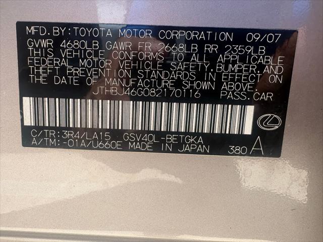 2008 Lexus ES 350 Unknown