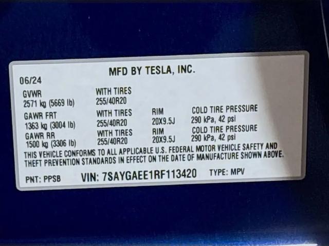 2024 Tesla Model Y Long Range Dual Motor All-Wheel Drive