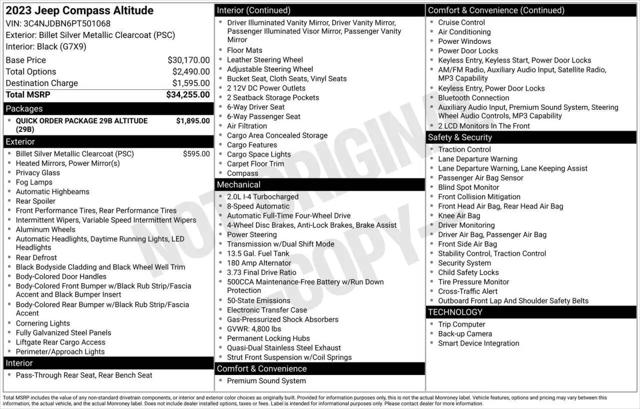 2023 Jeep Compass Altitude 4x4