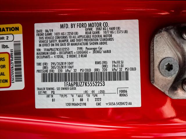 2019 Ford Mustang Shelby GT350 Fastback