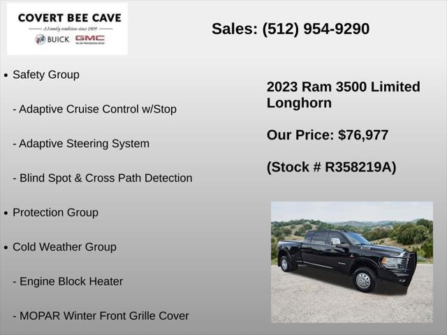 2023 Ram 3500 Limited Longhorn Mega Cab 4x4 6'4" Box