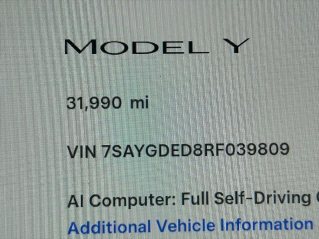 2024 Tesla Model Y Long Range Single Motor Rear-Wheel Drive