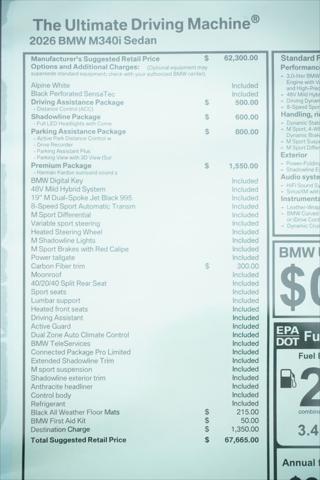 2026 BMW M340i NA