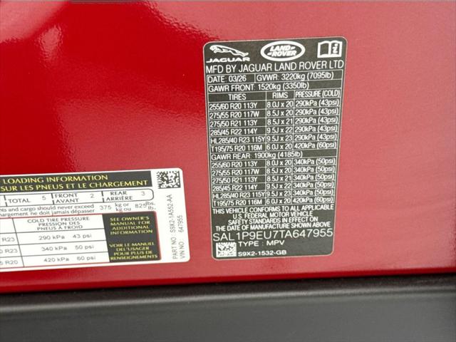 2026 Land Rover Range Rover Sport P360 SE