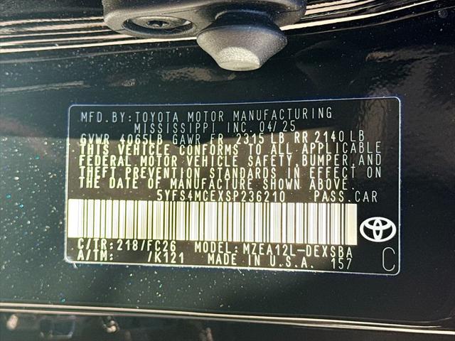 2025 Toyota Corolla SE