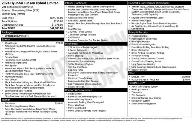 2024 Hyundai Tucson Hybrid Limited