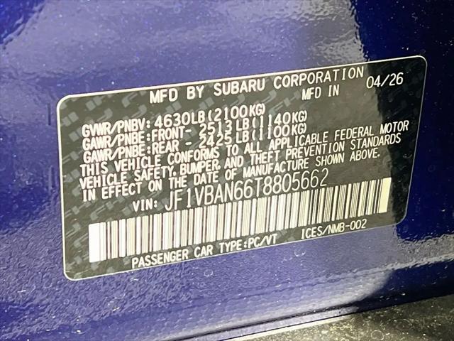 2026 Subaru WRX Limited