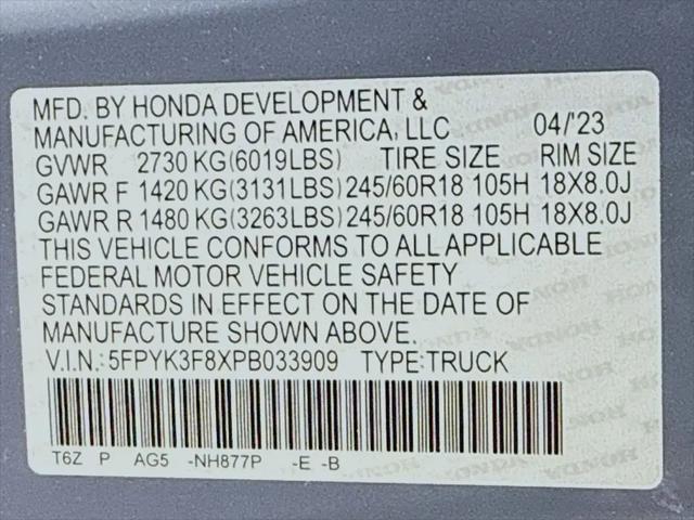 2023 Honda Ridgeline Black Edition