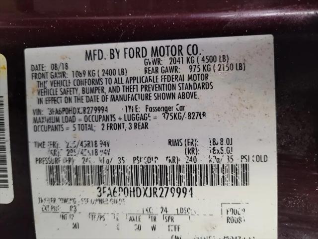 2018 Ford Fusion SE
