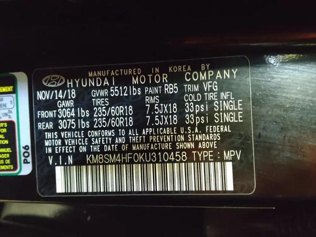 2019 Hyundai Santa Fe XL SE