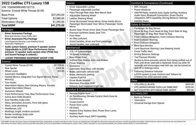 2022 Cadillac CT5 Luxury for sale in Cincinnati, OH