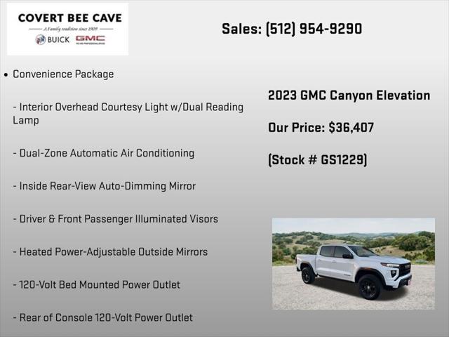 2023 GMC Canyon 4WD Crew Cab Short Box Elevation