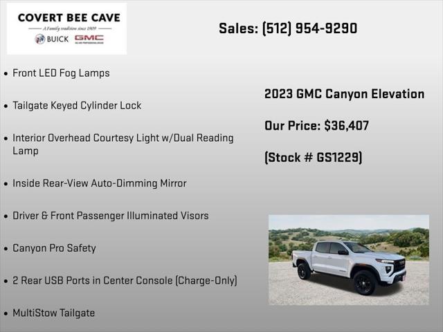 2023 GMC Canyon 4WD Crew Cab Short Box Elevation