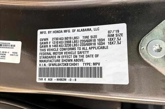 2019 Honda Odyssey EX-L