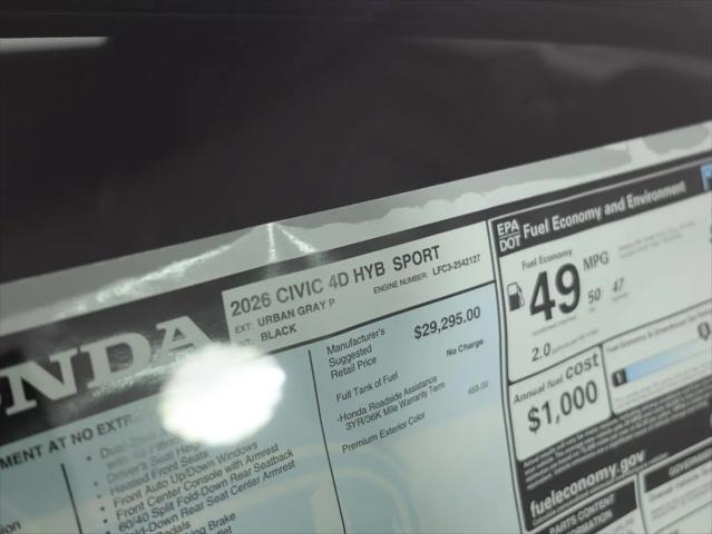 2026 Honda Civic Sport