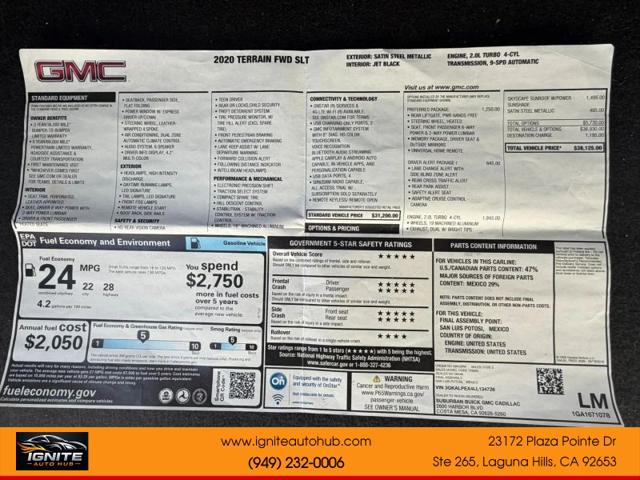 2020 GMC Terrain FWD SLT