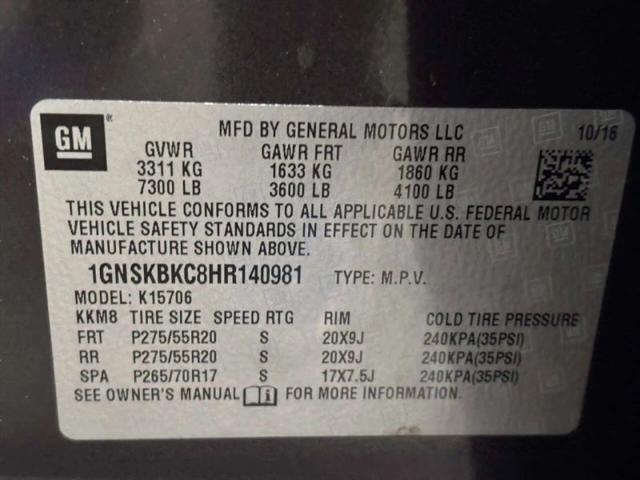 2017 Chevrolet Tahoe LT